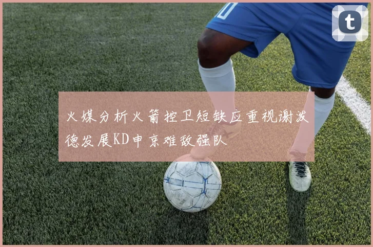 火媒分析火箭控卫短缺应重视谢泼德发展KD申京难敌强队